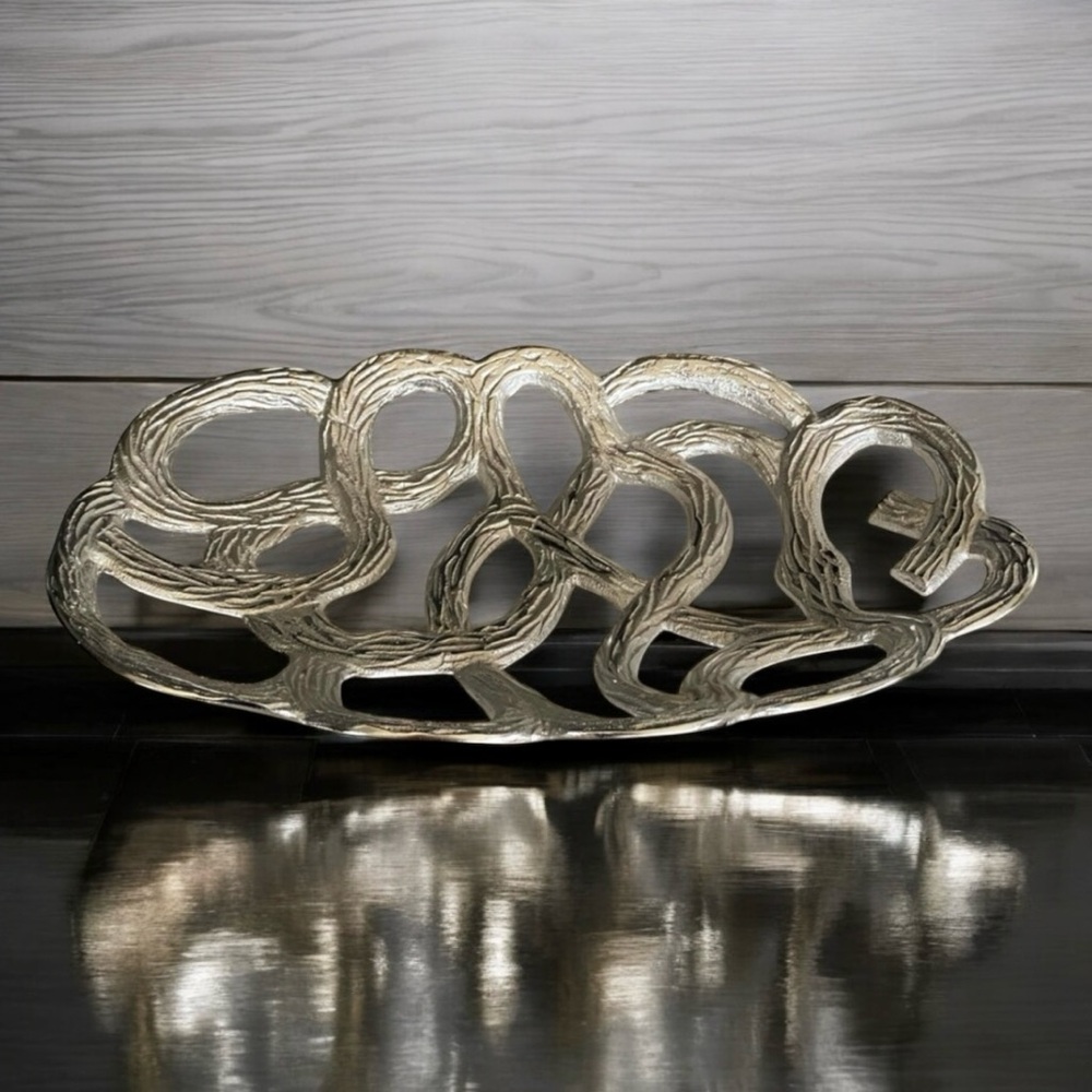 🤩HOST PICK🤩 Carved Aluminum Decorative Tray